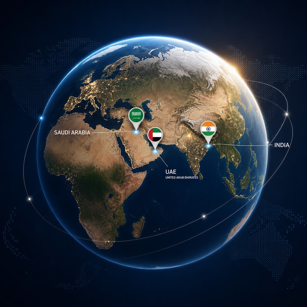 GEC Global presence across Saudi Arabia, UAE and India